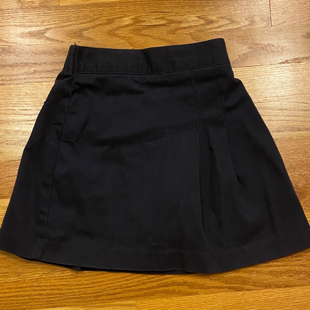 Girls navy blue uniform skirt